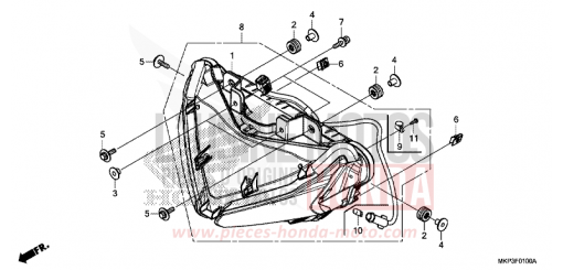 PROJECTEUR CBR500RAK de 2019